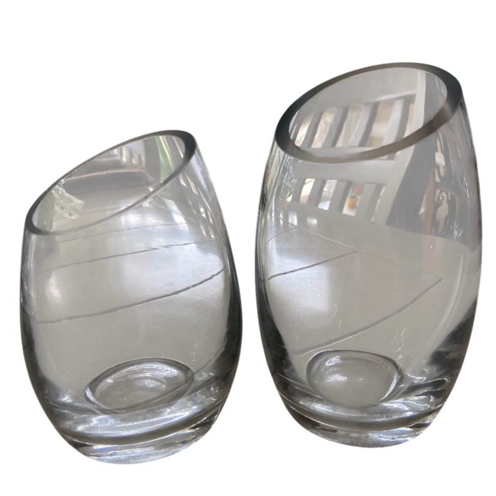 Elegant Clear Glass Vases